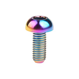 Wanyifa Titanium Bolt M5x12mm Button Hex Head Screw for Bicycle Disc Brake Rotor Water Bottle Cage