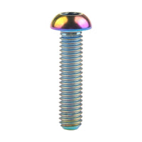 Wanyifa Titanium Bolt M6x12 16 20 25 30mm Button Hex Allen Head Screws for Motorcycle Car Aeromodelling Refit