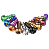 Wanyifa Titanium Screw M3x9mm Chamfered Torx T15 Head Self-Tapping Screws for Bike Motorcycle Car Boat Model Aircraft Modifications