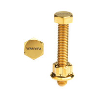 Wanyifa Titanium Bolt M8x50mm Chain Adjuster Screw with "WANYIFA" Logo & Nut Kit Set for Motorcycle Suzuki RM125 RM250 RMZ250 RMZ450 Dirtbikes