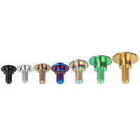 Wanyifa Titanium Bolt M6x18 20 22mm Disc-Shaped Torx T30 Step Screw for Locomotive Motorcycle Shell Modification