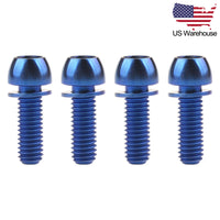 Wanyifa 4pcs Titanium Bolts M6x18 20mm Round Allen Head with Washer Screws for Bicycle Disc Brake Caliper US Stock