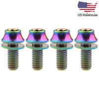 Wanyifa 4pcs M5x12mm Hex Head with No-shedding Washer Screws for Bicycle Water Bottle Cage US Stock