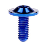 Wanyifa Titanium Bolt M6x10 15 20mm Disc-Shaped Torx T30 Thin Head Screw for Bicycle Motorcycle Fastener