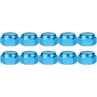 Wanyifa 10pcs Aluminum Nut M2 M3 M4 M5 M6 M8 Anodized Colourful Insert Nylon Lock Hexagon Nuts