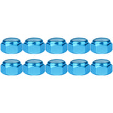 Wanyifa 10pcs Aluminum Nut M2 M3 M4 M5 M6 M8 Anodized Colourful Insert Nylon Lock Hexagon Nuts