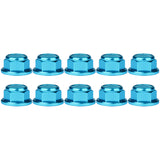 Wanyifa 10pcs Aluminum Nuts M2 M3 M4 M5 M6 M8 Anodized Colourful Flange Hexagon Head Nylon Lock Nut Serrated Lock Spinlock Nuts