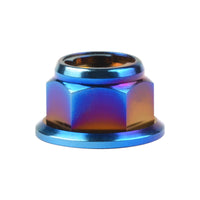 Wanyifa Titanium Nut M6 M8 M10 M12 Flange Metal Lock Nuts for Bicycle Motorcycle Car Fastener