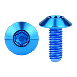 Wanyifa Titanium Bolt M4/M5/M6x10 12 15 20 25 30 35mm Umbrella Torx Head Screw for Bike Motorcycle Disc Brake Ti Fasteners