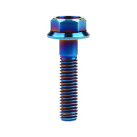 Wanyifa Titanium Bolt M6x10 15 20 25 30 35mm DIN6921 Flange Hex Head Screw for Motorcycle Ti Fastener