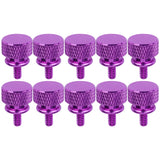Wanyifa 10pcs Aluminum Alloy Thumb Screws M3 M4 6#32 8#32 Anodized Colorful Computer Case Side Panel Hard Disk Hand-Tighten Screw
