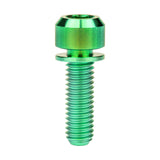 Wanyifa Titanium Bolt M5/M6x16 18 20 25 30 35mm Chamfered Hex Head with Non-shedding Washer Screw for Mountain Bike Road Bicycle Fixing Handlebar Stem