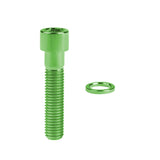 Wanyifa Titanium M7X32mm1.0mmピッチアレン六角穴付きボルトねじワッシャー付き