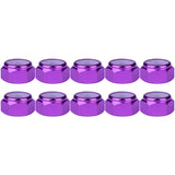 Wanyifa 10pcs Aluminum Nut M2 M3 M4 M5 M6 M8 Anodized Colourful Insert Nylon Lock Hexagon Nuts