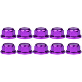 Wanyifa 10pcs Aluminum Nuts M2 M3 M4 M5 M6 M8 Anodized Colourful Flange Hexagon Head Nylon Lock Nut Serrated Lock Spinlock Nuts