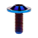 Wanyifa Titanium Bolt M6x10 15 20mm Disc-Shaped Torx T30 Thin Head Screw for Bicycle Motorcycle Fastener