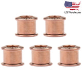 Wanyifa 5pcs Titanium Bolts M8 Road Mountain Bike Crankset Double Chainwheel Bolt Bicycle Dental Plate Chainring Screws US Stock