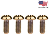 Wanyifa 4pcs Titanium Bolts M5x12mm Button Torx T25 Head Screws US Stock