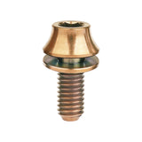 Wanyifa Titanium Bolt M5x12mm Hex Head with No-shedding Washer Screw for Bike Bottle Holder Bicycle Water Bottle Cage