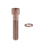 Wanyifa Titanium M7X32mm1.0mmピッチアレン六角穴付きボルトねじワッシャー付き