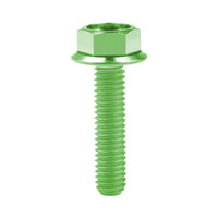 Wanyifa Titanium Bolt M6x10 15 20 25 30 35mm DIN6921 Flange Hex Head Screw for Motorcycle Ti Fastener
