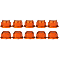 Wanyifa 10pcs Aluminum Nuts M2 M3 M4 M5 M6 M8 Anodized Colourful Flange Hexagon Head Nylon Lock Nut Serrated Lock Spinlock Nuts