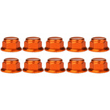 Wanyifa 10pcs Aluminum Nuts M2 M3 M4 M5 M6 M8 Anodized Colourful Flange Hexagon Head Nylon Lock Nut Serrated Lock Spinlock Nuts
