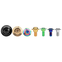 Wanyifa Titanium Bolt M5/M6x11 12 13mm Disc-Shaped Torx Head Step Screw for Locomotive Motorcycle Shell Modification