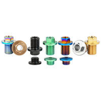 Wanyifa Titanium Bolt M7x4mm M9x10mm Road Bike Schaltung Oil Bleed Bolt Hose Locking Bolts Bicycle Oil Injection Hole Screw Oil Pipe Hose Lock Screws for Shimano  R7020 R8020 R8070 R8170 R9170