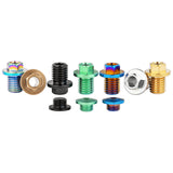 Wanyifa Titanium Bolt M7x4mm M9x10mm Road Bike Schaltung Oil Bleed Bolt Hose Locking Bolts Bicycle Oil Injection Hole Screw Oil Pipe Hose Lock Screws for Shimano  R7020 R8020 R8070 R8170 R9170