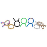 Wanyifa Titanium Clip 9.8mm Upper Pump Tubing Air Filter Waste Oil Pipe Fuel Line Spring Clips Clamps Sealing Hose Motorcycle Clips Clamp
