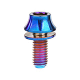 Wanyifa Titanium Bolt M5x12mm Hex Head with No-shedding Washer Screw for Bike Bottle Holder Bicycle Water Bottle Cage