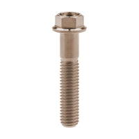 Wanyifa Titanium Bolt M8x15 20 25 30 35 40 45 50 55 60 65mm Flange Hex Head Screw for Motorcycle Disc Brake