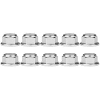 Wanyifa 10pcs Aluminum Nuts M2 M3 M4 M5 M6 M8 Anodized Colourful Flange Hexagon Head Nylon Lock Nut Serrated Lock Spinlock Nuts