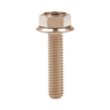Wanyifa Titanium Bolt M6x10 15 20 25 30 35mm DIN6921 Flange Hex Head Screw for Motorcycle Ti Fastener