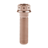 Wanyifa Titanium Bolt M6x10 15 20 25 30 35 40 45 50 55 60 75mm Flange with Drilled Holes Hex Head Screw for Motorcycle