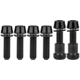 Wanyifa Titanium Bolt Set 4pcs M5x16mm Screws+2pcs M5x18mm Screws+2pcs Steerer Clamp Nuts for Mountain Road Bike 3T ARX LTD Stem Complete Screws Sets Upgrade Kit