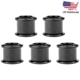 Wanyifa 5pcs Titanium Bolts M8 Road Mountain Bike Crankset Double Chainwheel Bolt Bicycle Dental Plate Chainring Screws US Stock