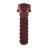 Wanyifa Titanium Bolt M6x10 15 20 25 30 35 40 45 50 55 60 75mm Flange with Drilled Holes Hex Head Screw for Motorcycle