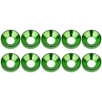 Wanyifa 10pcs Aluminum Alloy Countersunk Washers M2 M2.5 M3 M3.5 M4 M5 M6 M8 M10 Anodized Colourful Countersunk Head Bolt Washer Gaskets