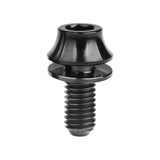 Wanyifa Titanium Bolt M5x12mm Hex Head with No-shedding Washer Screw for Bike Bottle Holder Bicycle Water Bottle Cage