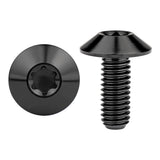 Wanyifa Titanium Bolt M4/M5/M6x10 12 15 20 25 30 35mm Umbrella Torx Head Screw for Bike Motorcycle Disc Brake Ti Fasteners