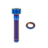 Wanyifa Titanium M7X32mm1.0mmピッチアレン六角穴付きボルトねじワッシャー付き