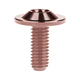 Wanyifa Titanium Bolt M6x10 15 20mm Disc-Shaped Torx T30 Thin Head Screw for Bicycle Motorcycle Fastener