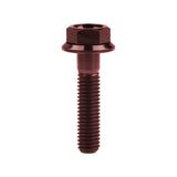Wanyifa Titanium Bolt M6x10 15 20 25 30 35mm DIN6921 Flange Hex Head Screw for Motorcycle Ti Fastener
