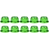 Wanyifa 10pcs Aluminum Nuts M2 M3 M4 M5 M6 M8 Anodized Colourful Flange Hexagon Head Nylon Lock Nut Serrated Lock Spinlock Nuts