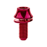 Wanyifa Titanium Bolt M5x12mm Hex Head with No-shedding Washer Screw for Bike Bottle Holder Bicycle Water Bottle Cage