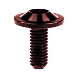 Wanyifa Titanium Bolt M6x10 15 20mm Disc-Shaped Torx T30 Thin Head Screw for Bicycle Motorcycle Fastener