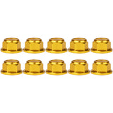 Wanyifa 10pcs Aluminum Nuts M2 M3 M4 M5 M6 M8 Anodized Colourful Flange Hexagon Head Nylon Lock Nut Serrated Lock Spinlock Nuts