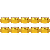 Wanyifa 10pcs Aluminum Nut M2 M3 M4 M5 M6 M8 Anodized Colourful Insert Nylon Lock Hexagon Nuts